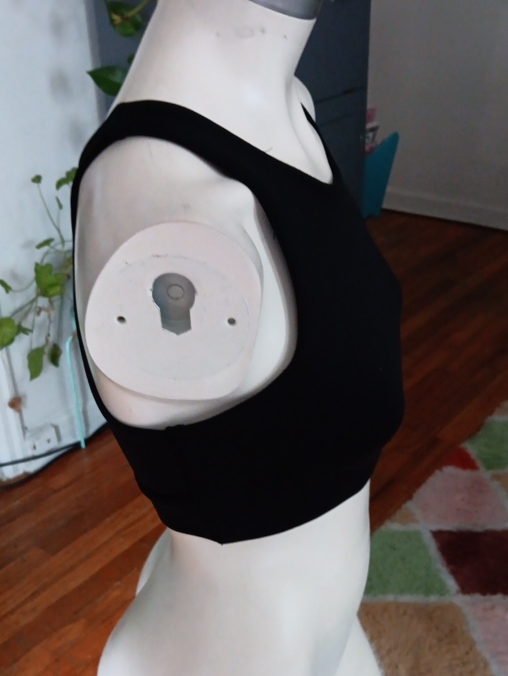 Oner Black Ribbed Sports Bra - Picture 2 of 8